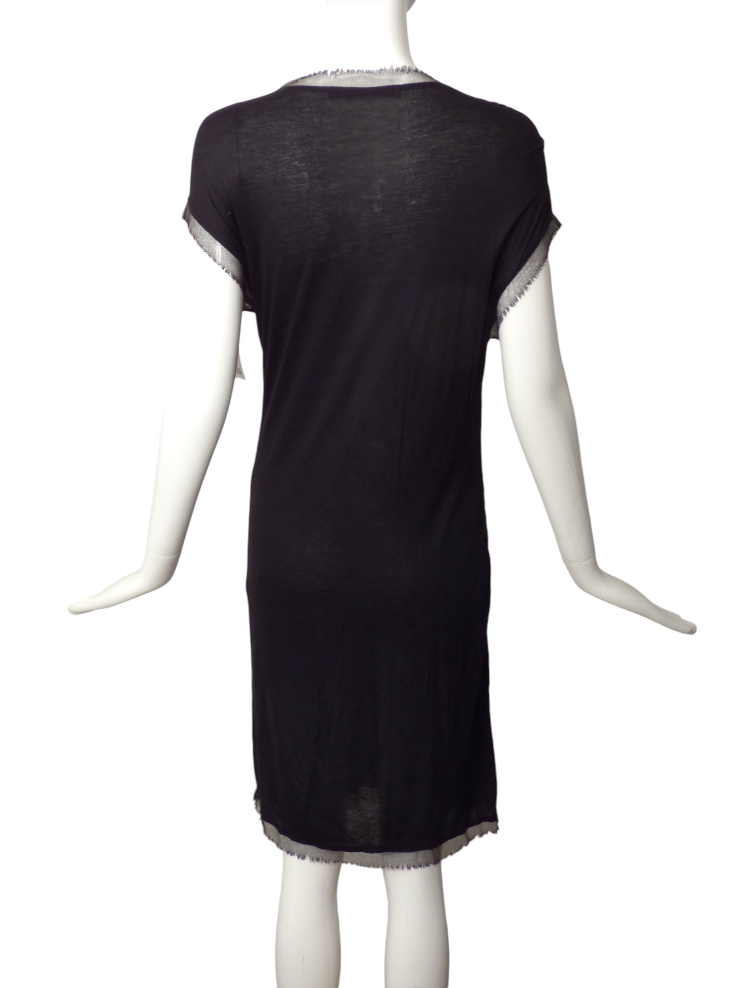 ROBERTO CAVALLI- Beaded Jersey T-Shirt Dress, Size 10