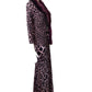 ROBERTO CAVALLI- 2pc Animal Print Fur Trimmed Ensemble, Size 8