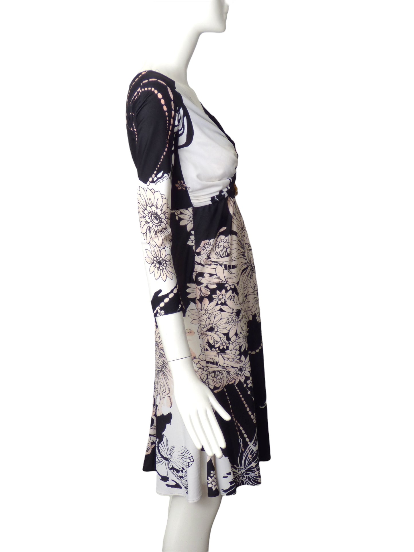 ROBERTO CAVALLI- Jersey Print Knit Dress, Size 8