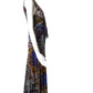 FUZZI- Printed Mesh Maxi Dress, Size 8