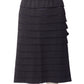 ALAIA- Black Knit Ruffle Skirt, Size 8