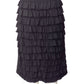 ALAIA- Black Knit Ruffle Skirt, Size 8