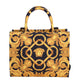 VERSACE- NWT Black & Gold Canvas Medusa Tote