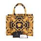 VERSACE- NWT Black & Gold Canvas Medusa Tote