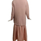 BILL BLASS- 1984 3pc Pink Cardigan Ensemble, Size