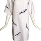 MOSCHINO COUTURE- 2020 White Embroidered Knit Dress, Size 6