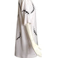 MOSCHINO COUTURE- 2020 White Embroidered Knit Dress, Size 6