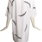 MOSCHINO COUTURE- 2020 White Embroidered Knit Dress, Size 6