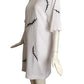 MOSCHINO COUTURE- 2020 White Embroidered Knit Dress, Size 6