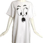 MOSCHINO COUTURE- NWT 2020 White Ghost Dress, Size 8