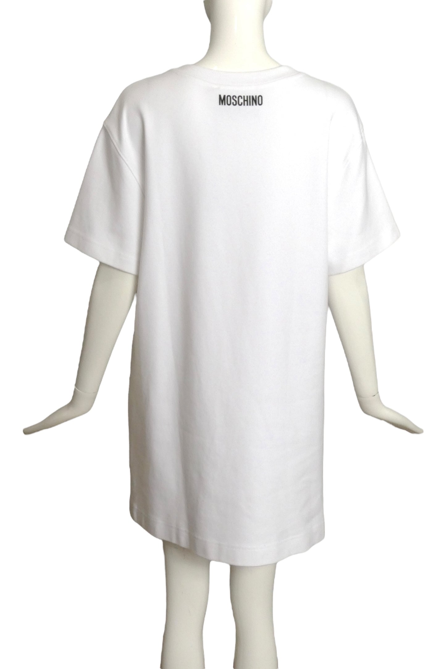 MOSCHINO COUTURE- NWT 2020 White Ghost Dress, Size 8