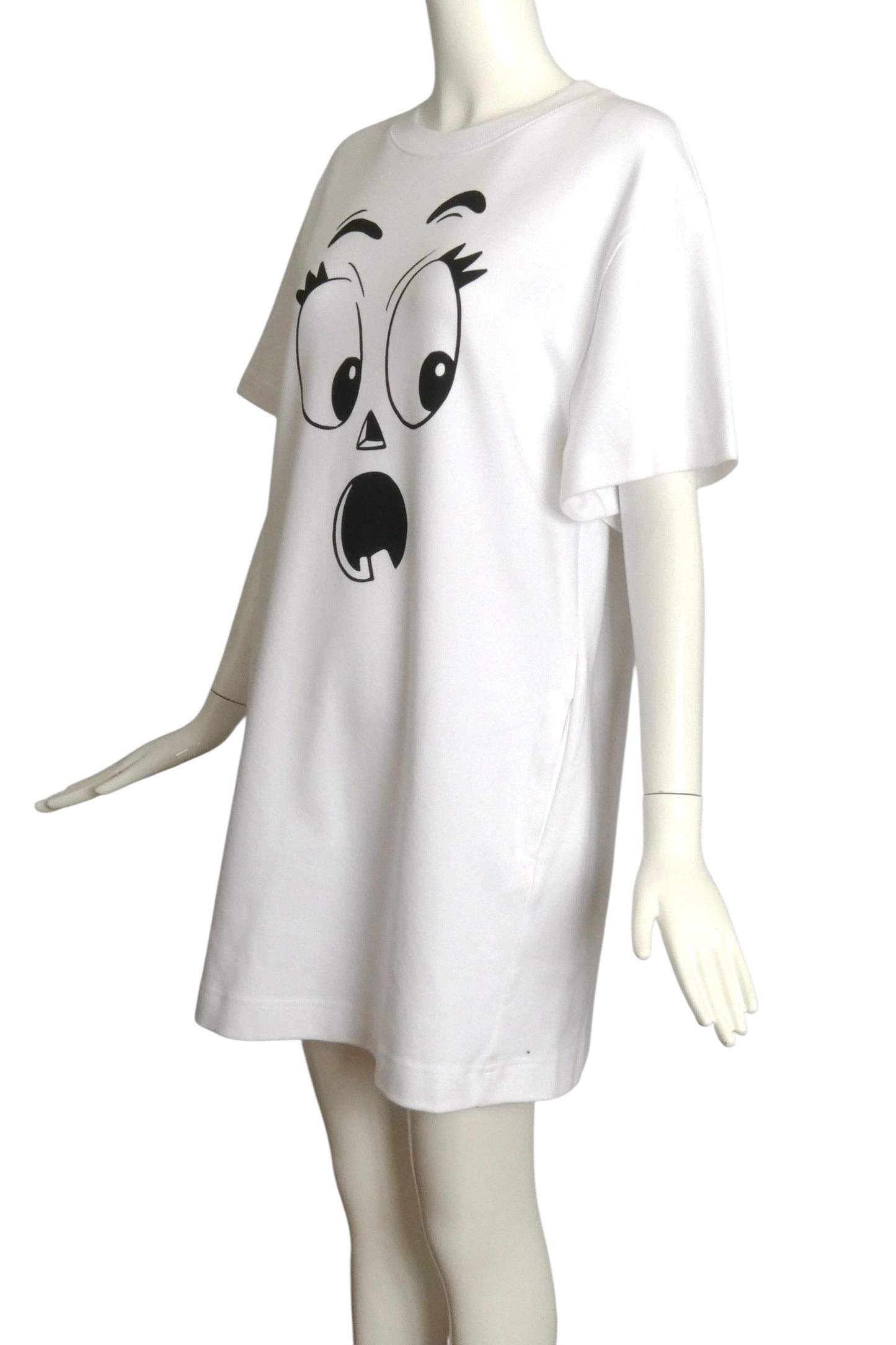 MOSCHINO COUTURE- NWT 2020 White Ghost Dress, Size 8