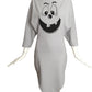 MOSCHINO COUTURE- 2020 Grey Jersey Ghost Dress, Size 6