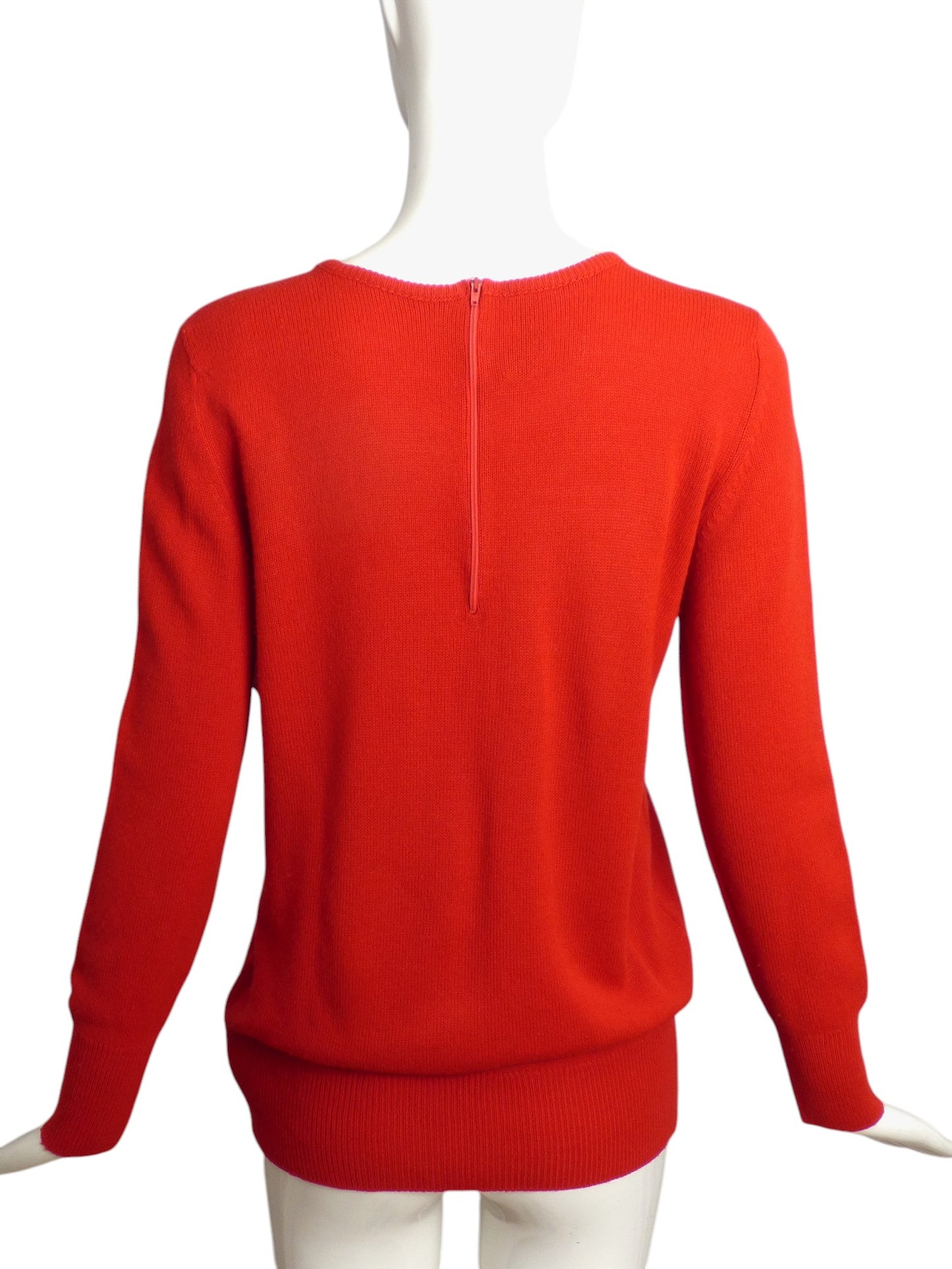 1960s Red Knit Anchor Sweater, Size 6