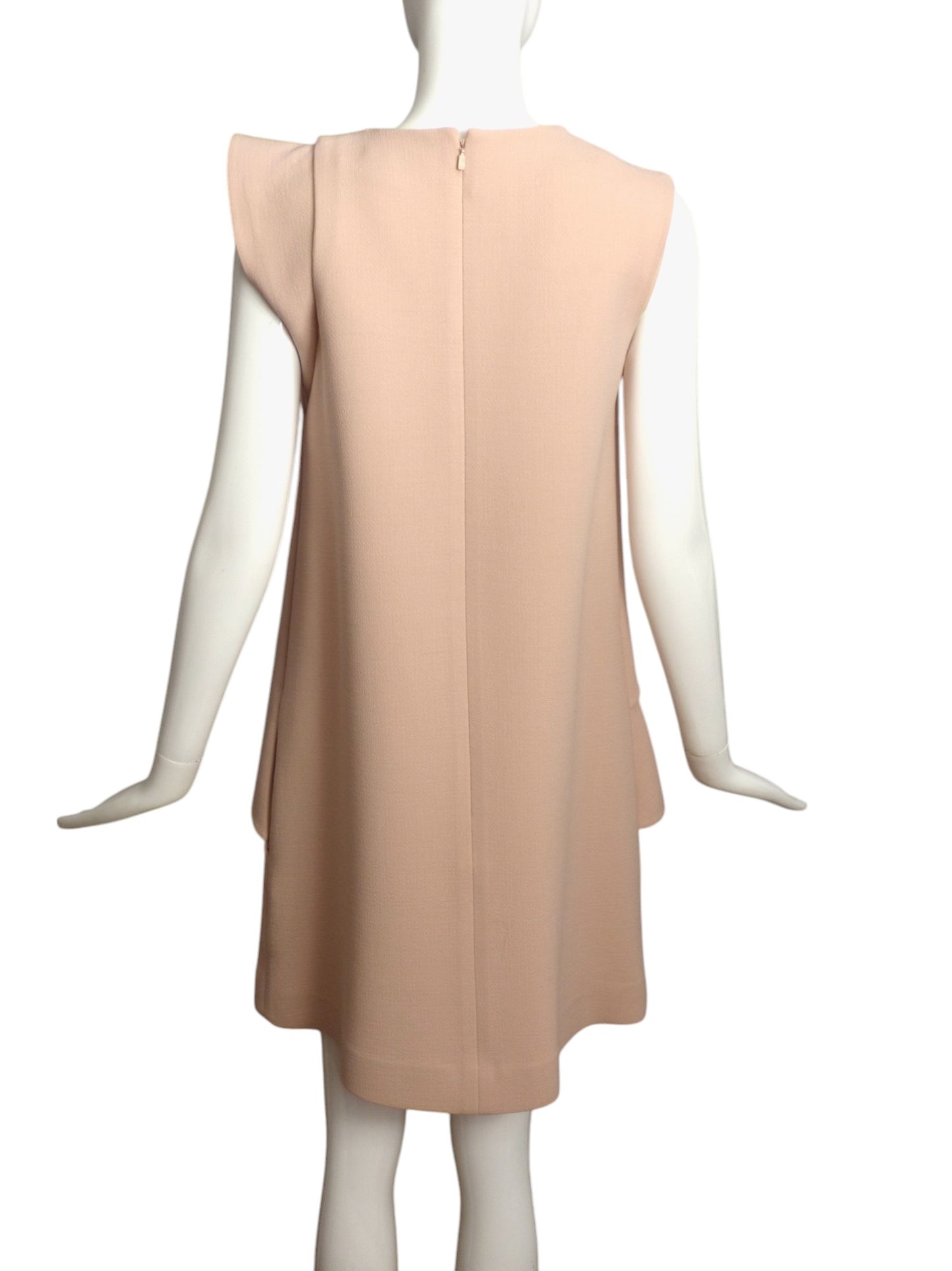 CHLOE- Blush Wool Layered Dress, Size 6