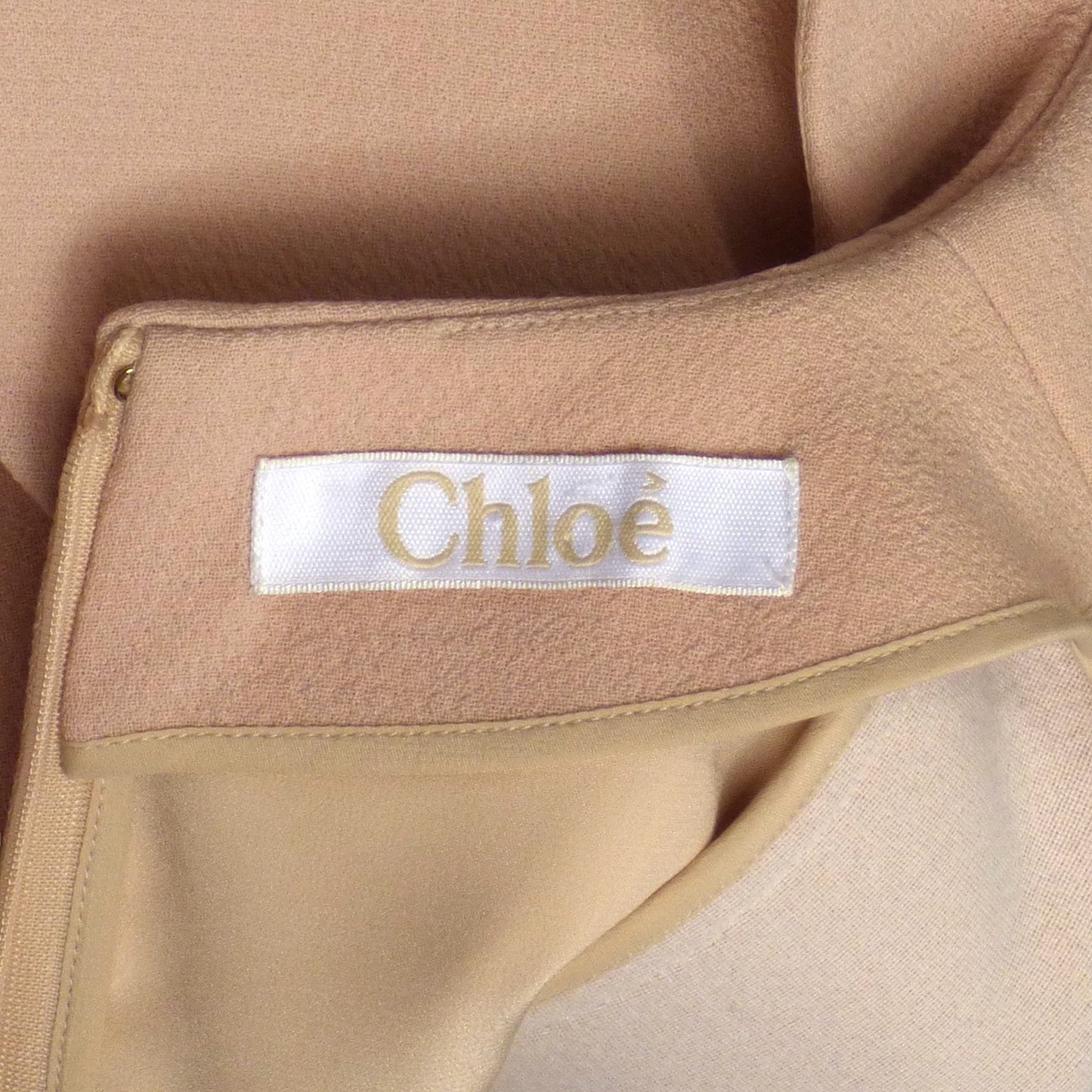 CHLOE- Blush Wool Layered Dress, Size 6