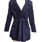 1960s Navy Broadtail Fur Coat, Size 6