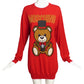 MOSCHINO COUTURE!- 2018 Teddy Bear Tunic Sweater, Size 10