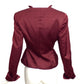 BILL BLASS- 1990s Burgundy Silk Evening Blazer, Size 8