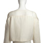 CAROLINA HERRERA- NWT Ivory Brocade & Organza Jacket, Size 12