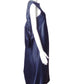 LANVIN- 2007 Navy Satin Dress, Size 12