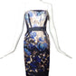 LANVIN- NWT 2012 Print Satin Cocktail Dress, Size 8