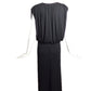 BOB MACKIE- 1970s Black Jersey Knit Dress, Size 6