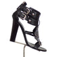 GUISEPPE ZANOTTI x BALMAIN- 2009 Leather & Rhinestone Sandals, Size 38.5