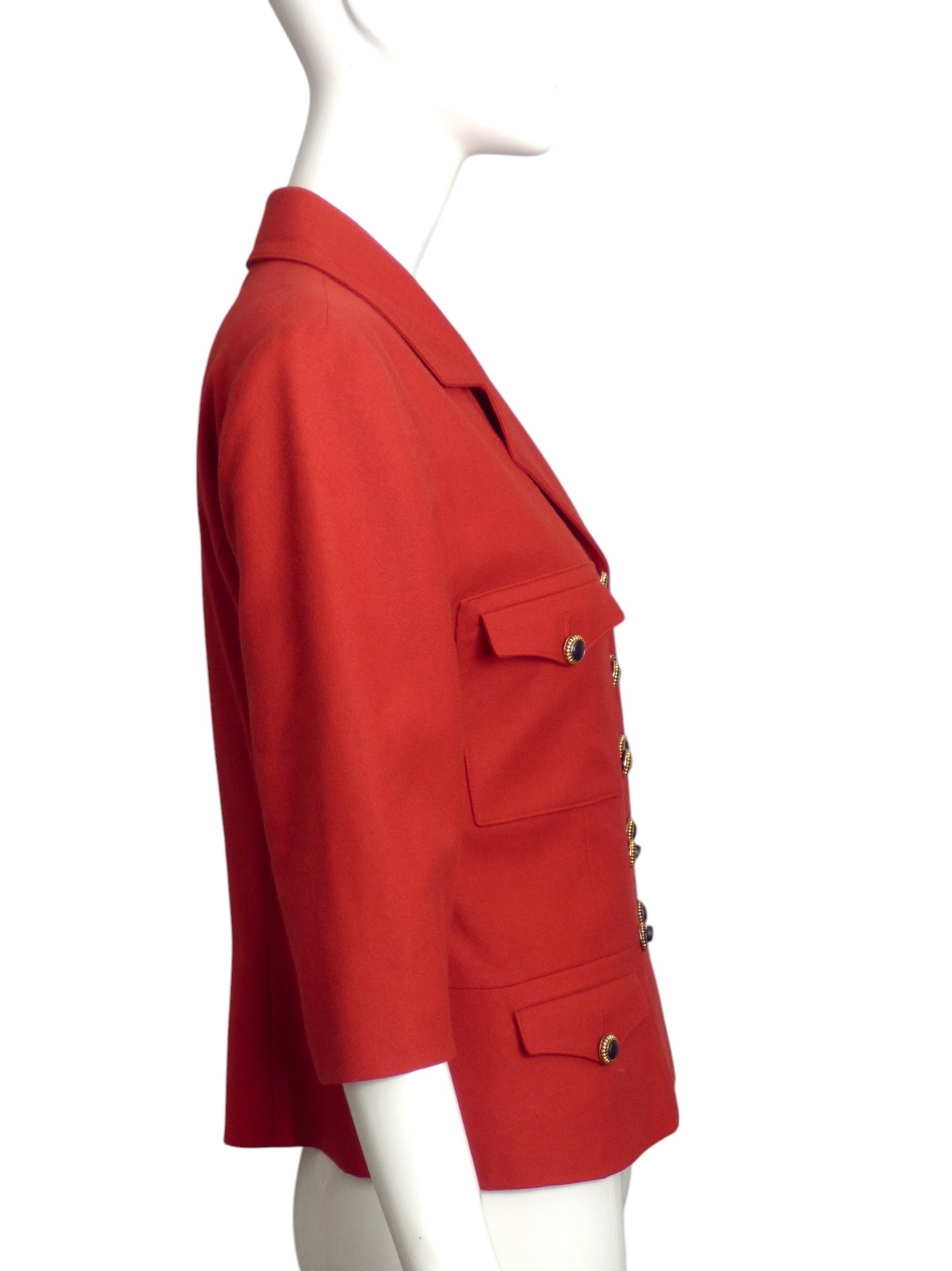 KARL LAGERFELD- 1990s Red Wool Blazer, Size 4