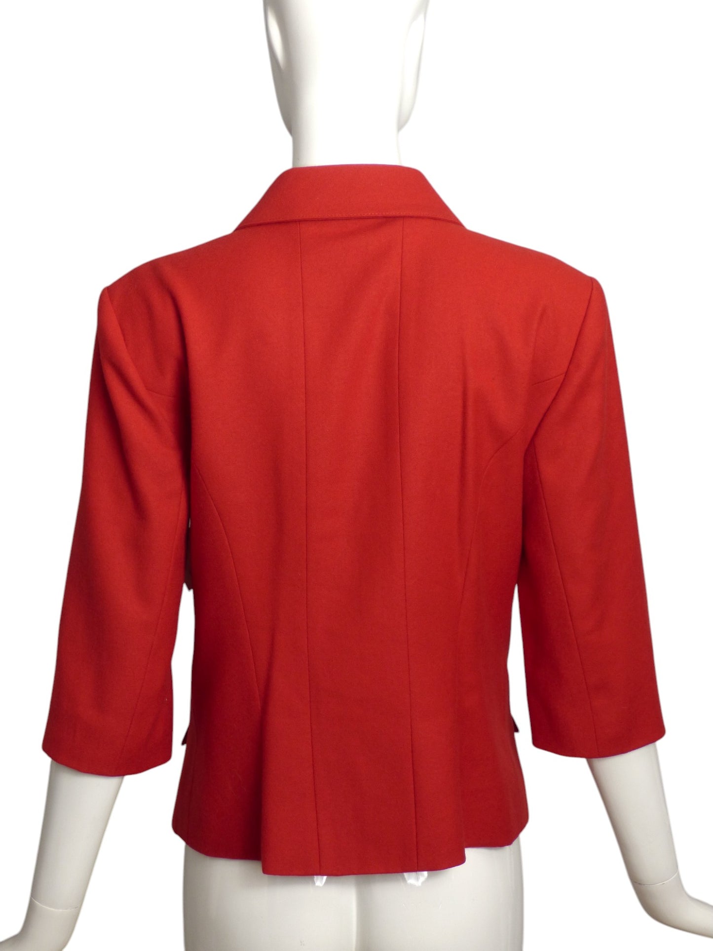 KARL LAGERFELD- 1990s Red Wool Blazer, Size 4