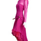 MIGNON- 1980s Ruffle Chiffon Evening Gown, Size 8