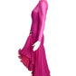 MIGNON- 1980s Ruffle Chiffon Evening Gown, Size 8