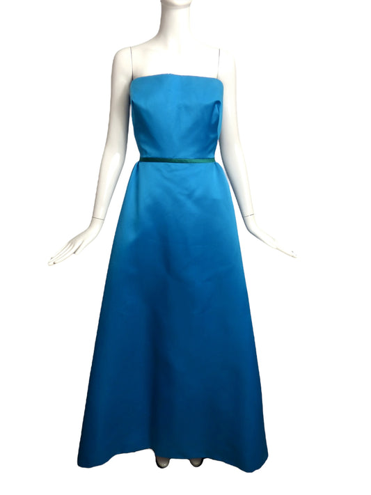 OSCAR DE LA RENTA- NWT 1990s Silk Satin Evening Gown, Size 10