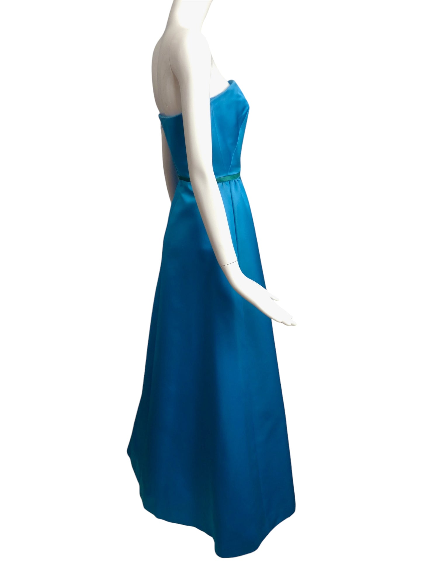 OSCAR DE LA RENTA- NWT 1990s Silk Satin Evening Gown, Size 10