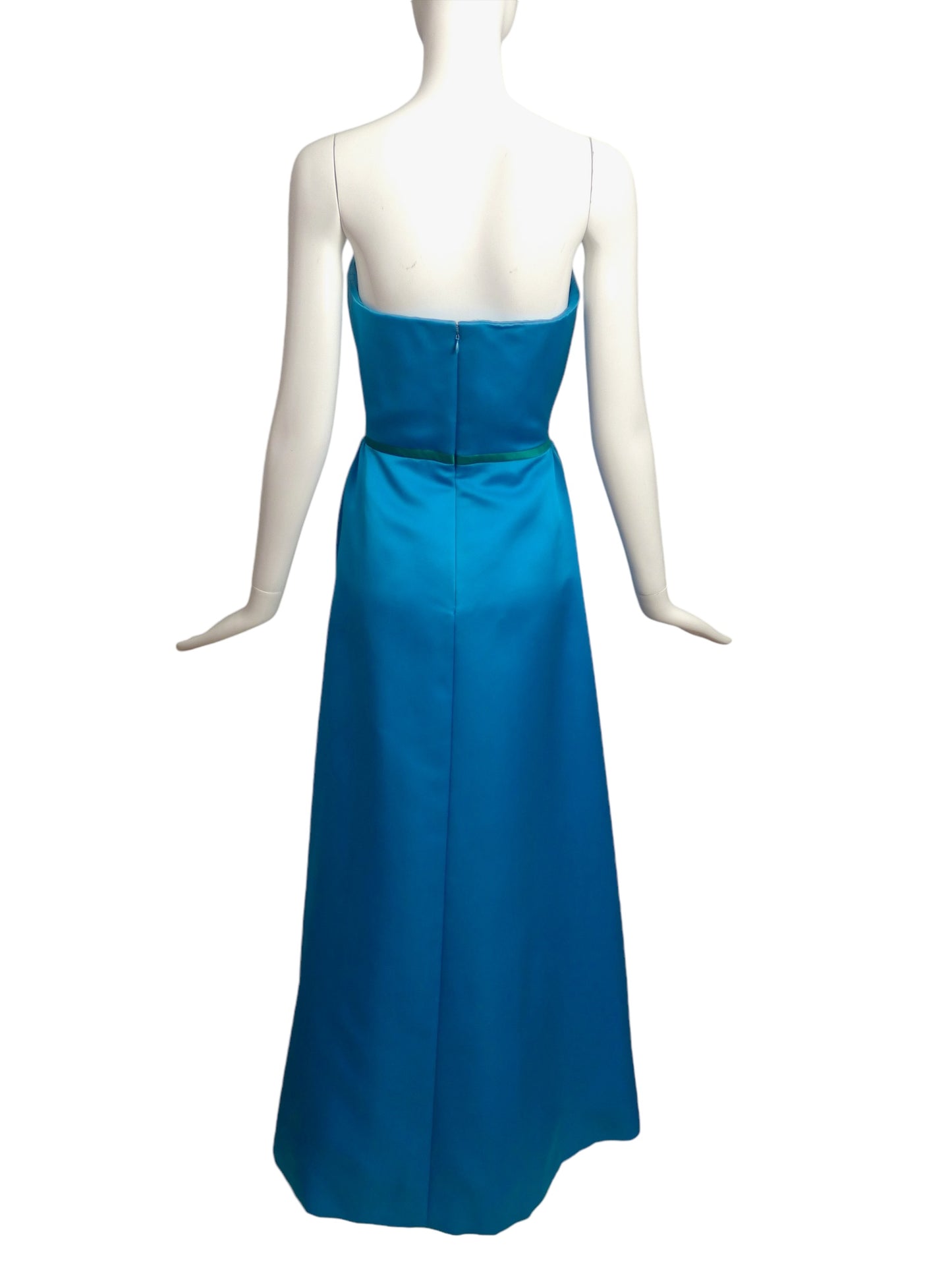 OSCAR DE LA RENTA- NWT 1990s Silk Satin Evening Gown, Size 10