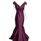 ZAC POSEN- Burgundy Satin Evening Gown, Size 8