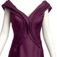 ZAC POSEN- Burgundy Satin Evening Gown, Size 8