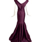 ZAC POSEN- Burgundy Satin Evening Gown, Size 8