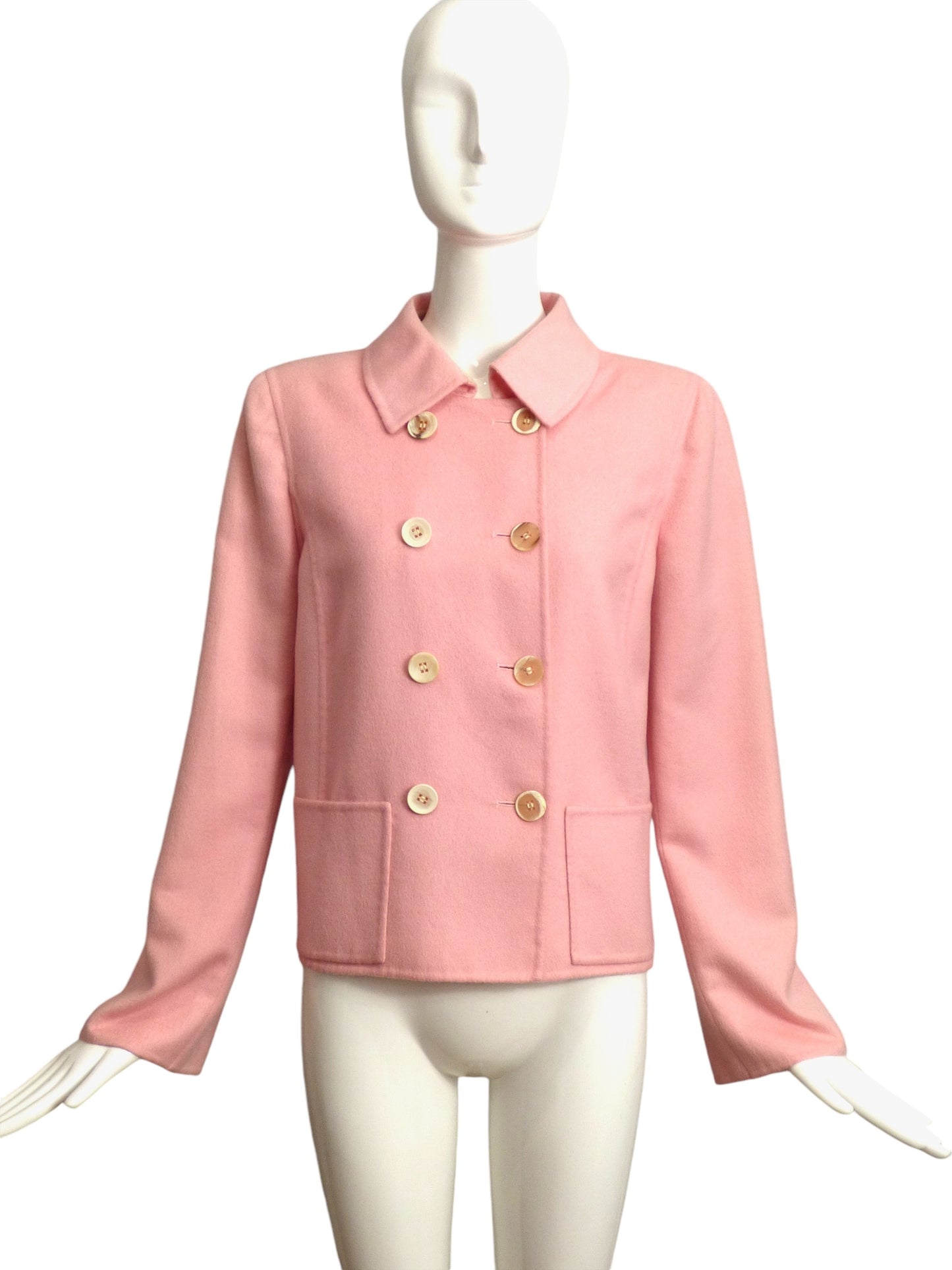 OSCAR DE LA RENTA- 2006 Pink Wool Jacket, Size 8