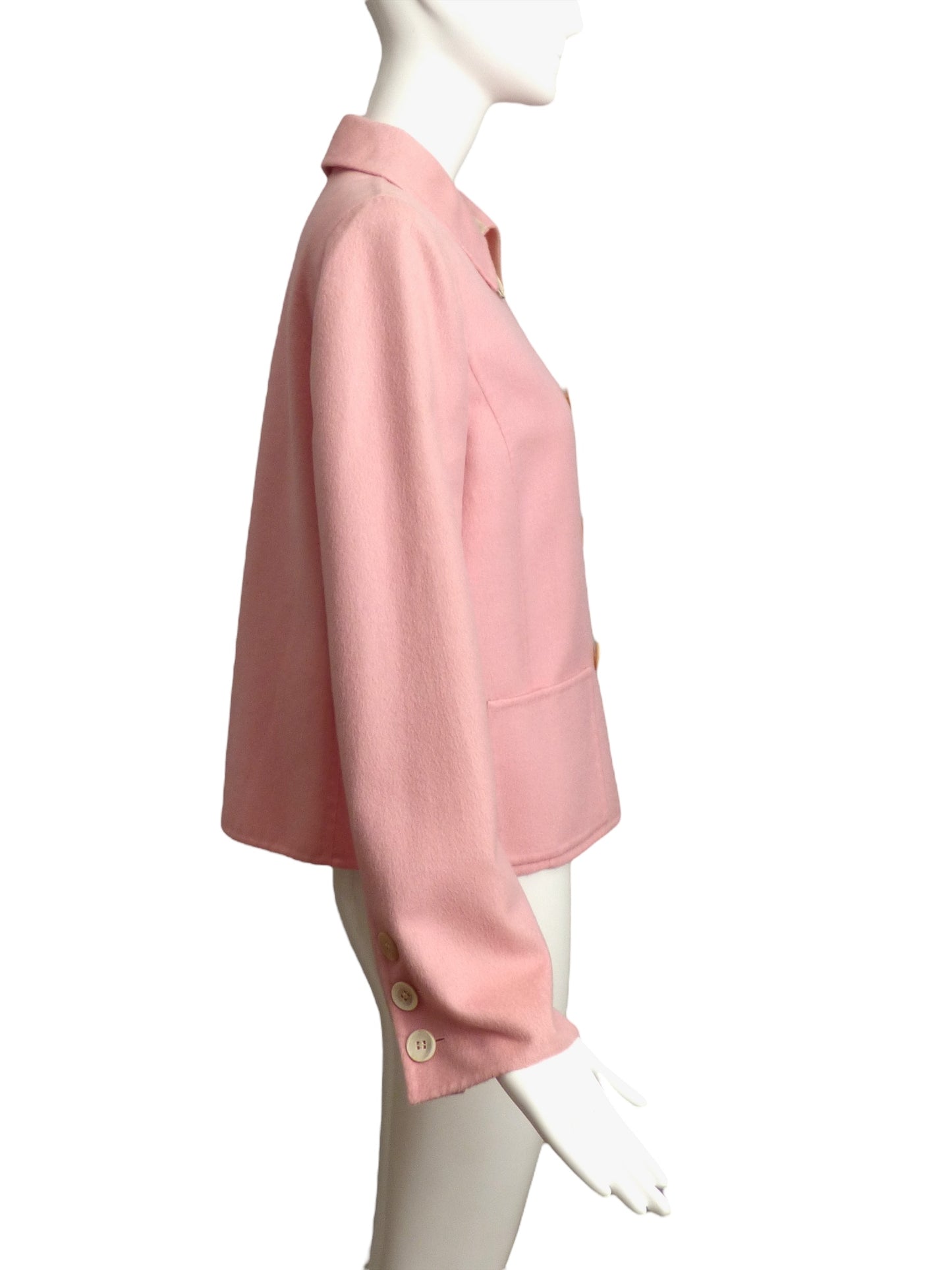 OSCAR DE LA RENTA- 2006 Pink Wool Jacket, Size 8