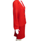 CHANEL BOUTIQUE- 1998 Red Wool Skirt Suit, Size 10