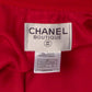 CHANEL BOUTIQUE- 1998 Red Wool Skirt Suit, Size 10