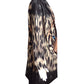 LE ROUGE- Wool Tiger Print Overcoat, Size 8