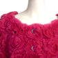 LOU ANDREA- NWT Pink Fur Rosette Jacket, Size 8