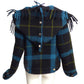 JC de CASTELBAJAC- NWT Wool  Plaid  Hooded Jacket, Size 10