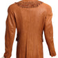 BENEDETTA NOVI- NWT Brown Leather Fringe Jacket, Size 8