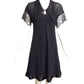 CHANEL-1990s AS IS Black Wool & Lace Dress, Size 6