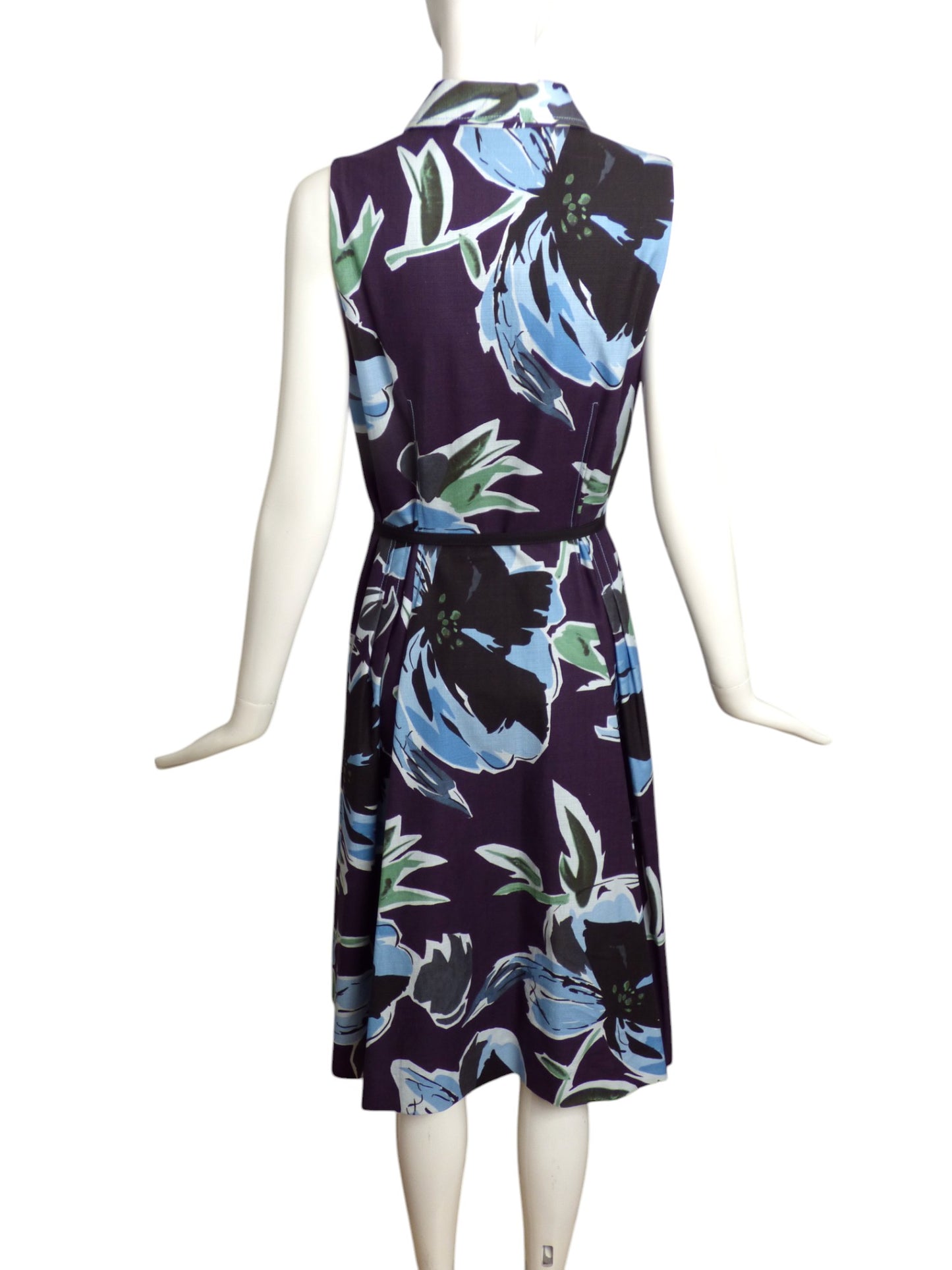 CAROLINA HERRERA- Cotton Tropical Print Dress, Size 10