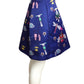 MARY KATRANTZOU- Satin Print Skirt, Size 6