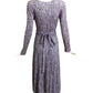 DIANE VON FURSTENBERG- 1970s Cotton Knit Wrap Dress, Size 8